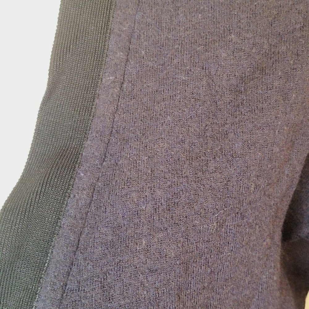 Rag & Bone Open Front Merino Wool Cardigan Blue With Black Trim Size Medium - Picture 5 of 10